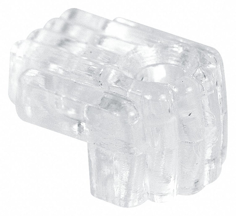 Prime-Line MP9003 Mirror Clips, 1/4 in Offset, Clear Plastic with Screws, 50 PK