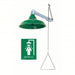 Haws 8122 Plumbed Shower Wall Mnt, Plastic Sprayhead, Galvanized Steel Pipe, Green, 1 in NPT Female - KVM Tools Inc.KV16D376