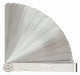 Mitutoyo 184-313S Feeler Gauge Set: Metric, 28 Feeler Blades, 100 mm Blade Lg, Short Blade, Steel