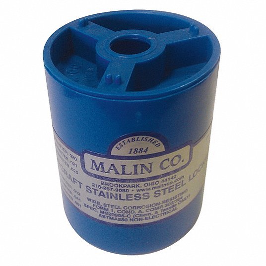 Malin 34 - 0200 - 1BLC Lockwire, Canister, 0.02 Dia,931 ft. - KVM Tools Inc.KV16Y047
