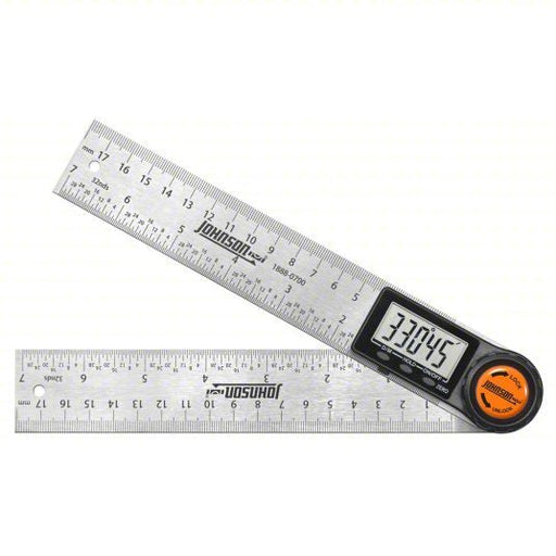 Johnson 1888 - 0700 Digital Angle Finder 0°to 360°, Included, 7 in x 1 3/8 in, LCD, Batteries Included - KVM Tools Inc.KV21XK31