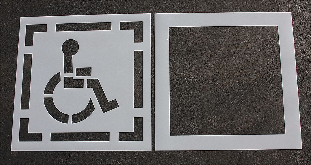 Rae STL-116-3030 Handicap Pavement Stencil