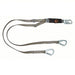 MSA 10193941 Shock - Absorbing Lanyard: Shock Pack, Steel Tie - Back, Steel Snap Hook, 310 lb Capacity, 2 Legs - KVM Tools Inc.KV197EJ1