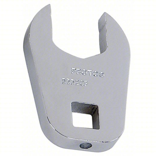 Proto J5330CF Crowfoot Socket Wrench: Alloy Steel, Chrome, 1/2 in Drive Size, 15/16 in Head Size - KVM Tools Inc.KV449R32