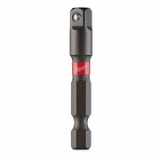 Milwaukee 48-32-5033 Impact Hex Shank Socket Adapter Set, 1/4 in Drive, Black Oxide, 3-Piece - KVM Tools Inc.KV19RK08