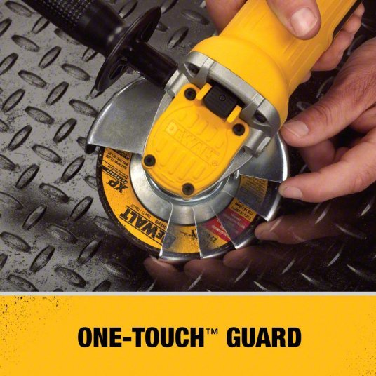 DeWalt DWE4120 Angle Grinder 9 A, 12,000 RPM Max. Speed, Paddle, Adj Guard/Lock - Off Switch, 120V AC - KVM Tools Inc.KV19TF49