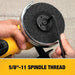 DeWalt DWE4120 Angle Grinder 9 A, 12,000 RPM Max. Speed, Paddle, Adj Guard/Lock - Off Switch, 120V AC - KVM Tools Inc.KV19TF49