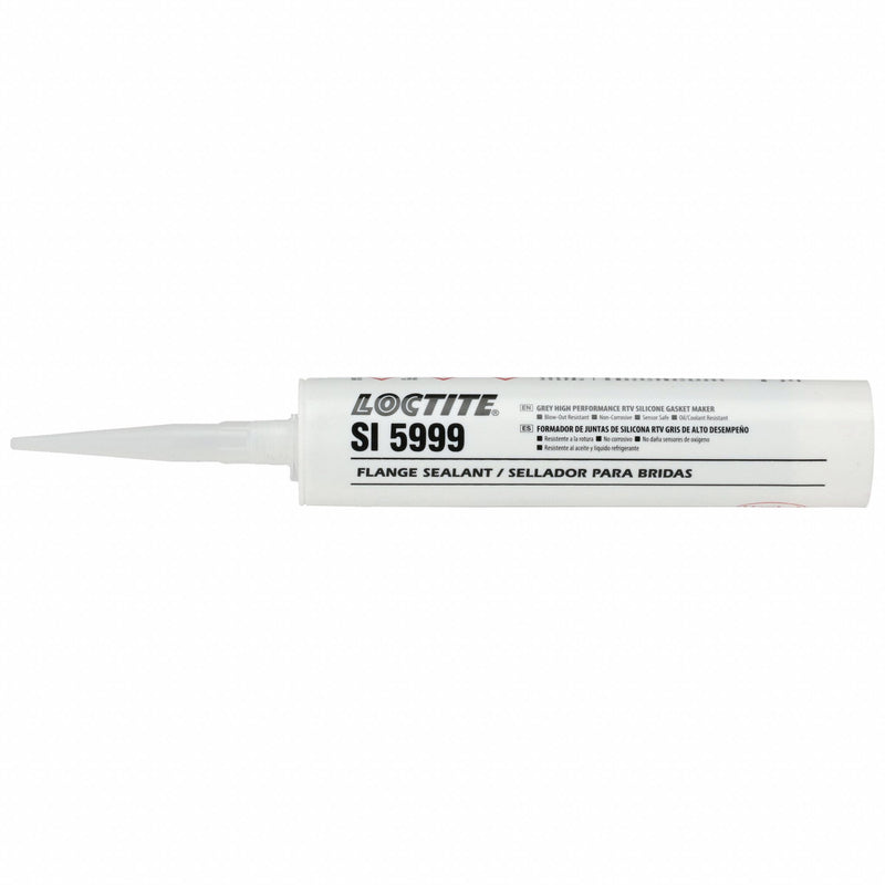 Loctite 231230 RTV Gasket Maker, SI 5999, 10.14 fl oz Cartridge, Gray, High-Temp/Oil Resistant