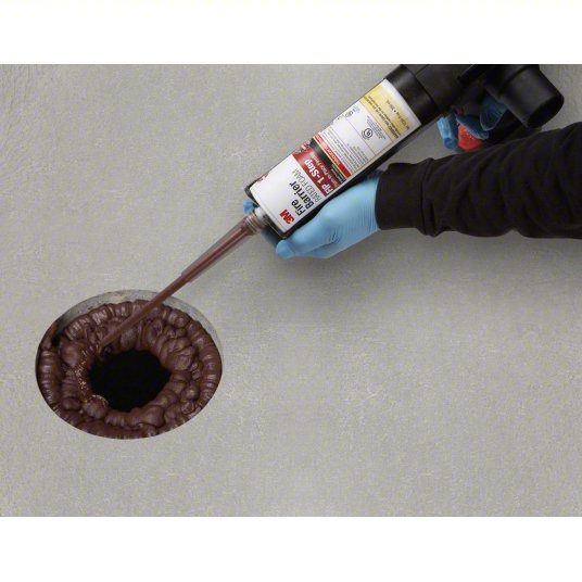 3M FIP 1-STEP Fire Barrier Sealant Caulk, Maroon, Non-Slump/Intumescent - KVM Tools Inc.KV19UC77