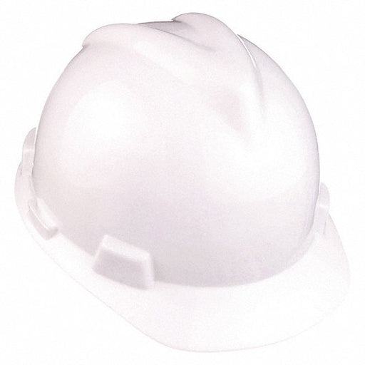 MSA 10150199 Front Brim Hard Hat, Type 1, Class E, Ratchet (4-Point), White