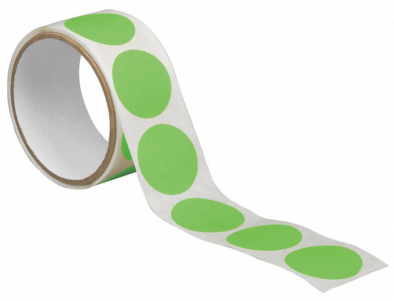 3M 233+ Painter's Tape Discs, Green, 1 in Dia, PK10