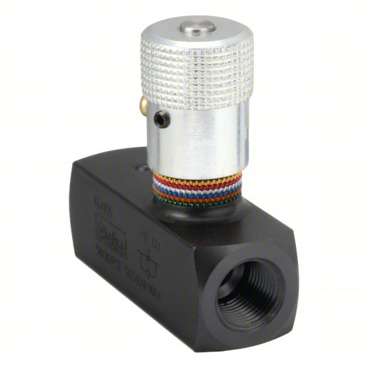 Parker F600S Hydraulic Flow Control Valve 8 gpm Max Flow Rate, 3/8 in NPT, 3/8 in NPT, Steel, Control - KVM Tools Inc.KV1A042