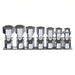 Proto J52102 Socket Set 3/8 in Drive Size, 7 Pieces, 3/8 in to 3/4 in Socket Size Range, (7) 12 - Point - KVM Tools Inc.KV1AC81