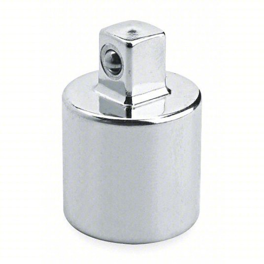 Proto J5653 Socket Adapter 3/4 in Output Drive Size, Square, 1 11/16 in Overall Lg, Chrome, Locking - KVM Tools Inc.KV426H21