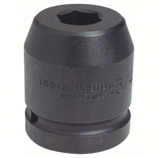Proto J10056 Impact Socket 1 in Drive Size, 3 1/2 in Socket Size, 6 - Point, Std, Black Oxide - KVM Tools Inc.KV1AFK2