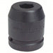 Proto J10056 Impact Socket 1 in Drive Size, 3 1/2 in Socket Size, 6 - Point, Std, Black Oxide - KVM Tools Inc.KV1AFK2