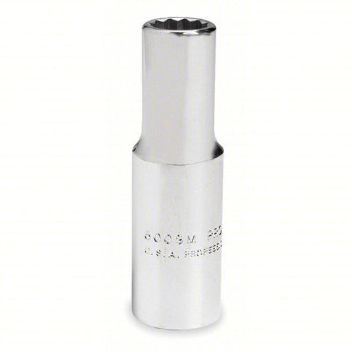 Proto J5012 Socket 3/8 in Drive Size, 3/8 in Socket Size, 12 - Point, Deep, Chrome - KVM Tools Inc.KV429N24