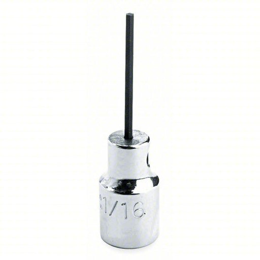 Proto J4770 - 4M Socket Bit 1/4 in Drive Size, Hex Tip, 4 mm Tip Size, 1 7/8 in Overall Lg, Metric - KVM Tools Inc.KV426H47