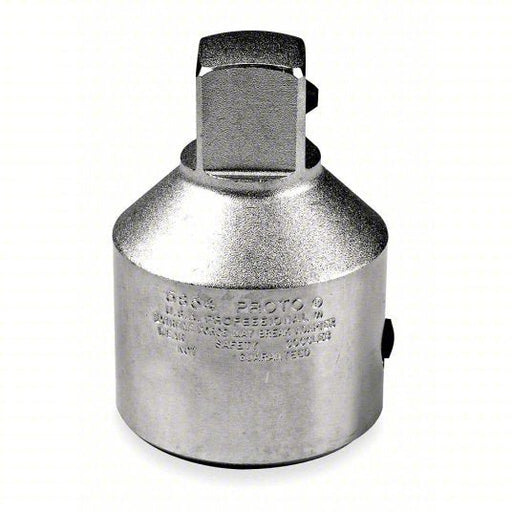 Proto J5854 Socket Adapter 3/4 in Output Drive Size, Square, 2 7/8 in Overall Lg, Chrome, Locking - KVM Tools Inc.KV426H23