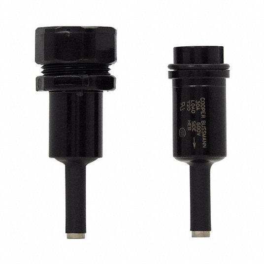 Bussmann HEB-AA Fuse Holder, In-Line, 600V AC/DC, 0-30 A, 1 Pole, Crimp, Non-Indicating, Non-Breakaway, Midget