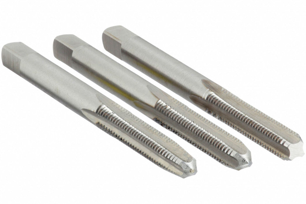 Widia GTD 14760 Hand Tap Set, M4 x 0.7 Metric, 3-Piece, HSS, D4 Limit, 4-Flute, Bright
