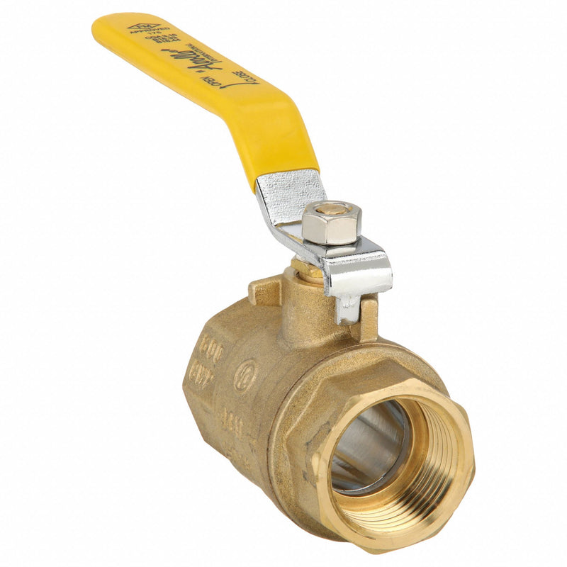 Apollo 94A10501 Manual Two-Way Ball Valve, 1 in, Brass, Straight, FNPT x FNPT, 600 psi Max. Pressure (CWP)