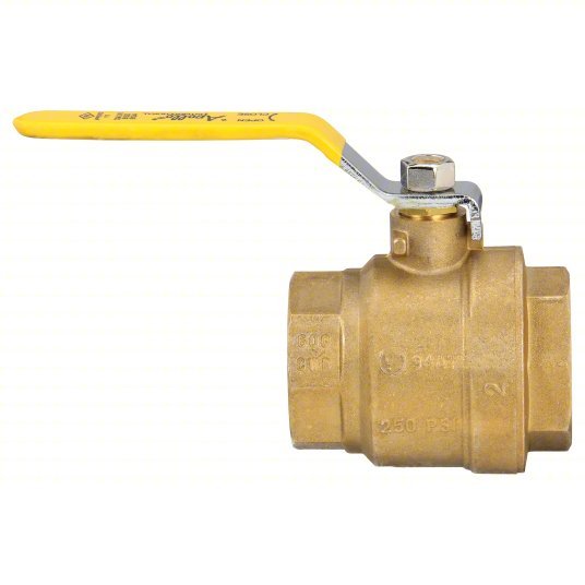 Apollo 94A10801 Manual Two - Way Ball Valve 2 in, Brass, Straight, FNPT x FNPT, 600 psi Max. Pressure (CWP) - KVM Tools Inc.KV1CKD6
