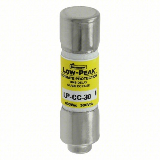 Bussmann LP - CC - 30 UL Class CC Fuse Time Delay, 30 A, LP - CC, Cylindrical Body, Nonindicating, 300V DC - KVM Tools Inc.KV1CX58