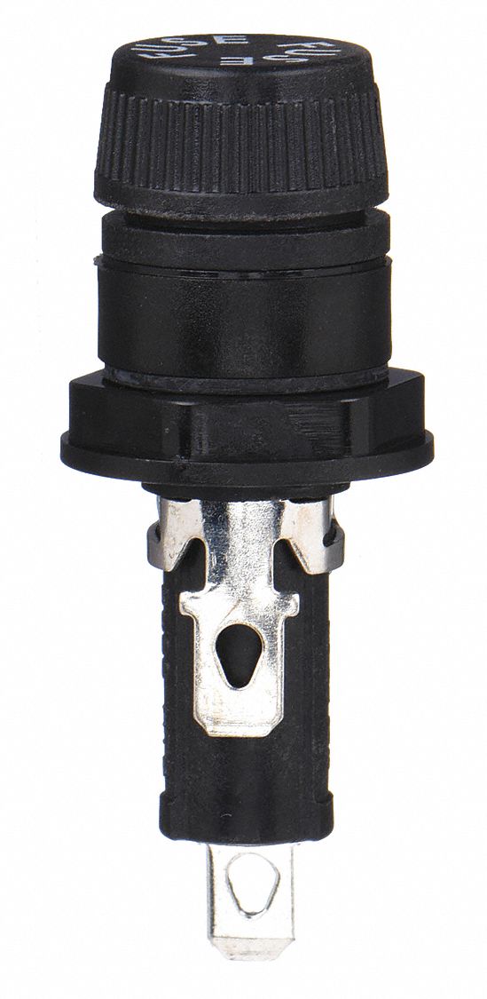 Bussmann HTB-42I-R Panel Mount Fuse Holder, For Fuse Size 1/4 in x 1 1/4 in, 1 Pole, 20 A Max, 250 V AC