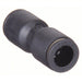 Legris 3106 53 00 Union Nylon, Push - to - Connect x Push - to - Connect, For 1/8 in x 1/8 in Tube OD, Black, 10 PK - KVM Tools Inc.KV1PEV2
