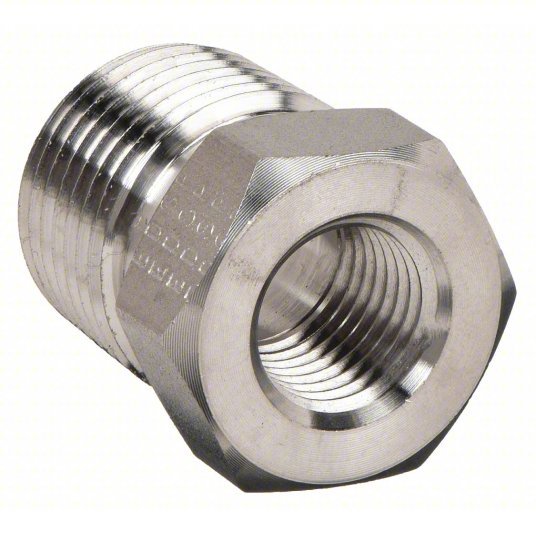 Parker 6 - 4 RB - S Reducing Bushing Carbon Steel, 3/8 in x 1/4 in Fitting Pipe Size, Male NPT x Female NPT - KVM Tools Inc.KV1DGF6
