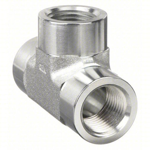 Parker 4 - 4 - 4 FT - S Tee Carbon Steel, 1/4 in x 1/4 in x 1/4 in Fitting Pipe Size, Female NPT x Female NPT x Female NPT - KVM Tools Inc.KV1DGK9