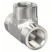 Parker 4 - 4 - 4 FT - S Tee Carbon Steel, 1/4 in x 1/4 in x 1/4 in Fitting Pipe Size, Female NPT x Female NPT x Female NPT - KVM Tools Inc.KV1DGK9