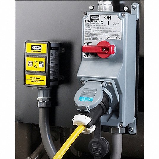 Hubbell GFHW23105 Hard Wired GFCI 30 A Amps, 240V AC, Single Phase, 4X, Auto - KVM Tools Inc.KV1DJF6
