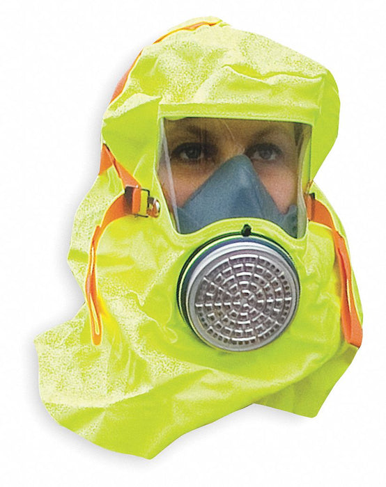 Msa 10064644 Disposable Emergency Fire Escape Hood, 15 min Escape Duration, MSA S-CAP, PVC
