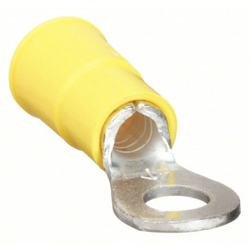 3M MVU10-10RX Ring Terminal Yellow, #10 Stud Size, 12 AWG to 10 AWG Wire Size Range, 50 PK - KVM Tools Inc.KV4X310