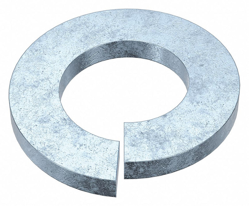 Approved Vendor LWLIS0370USA-100BX Split Lock Washer, Steel, 3/8 in Screw Sz, 3/8 in Max. Inside Dia, 43/64 in Max. Outside Dia, 100 PK