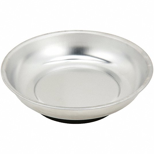 KVM Tools KV1EJZ2 Magnetic Parts Tray Round Tray, 1 1/2 in Ht, 6 in Dia - KVM Tools Inc.KV1EJZ2