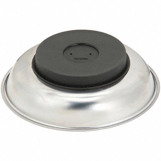 KVM Tools KV1EJZ2 Magnetic Parts Tray Round Tray, 1 1/2 in Ht, 6 in Dia - KVM Tools Inc.KV1EJZ2