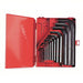 Proto J4986 Hex Key Set SAE, Short, 18 Pieces, Metal Box, Black Oxide, 2 Tips, 1 1/4 in to 6 1/4 in - KVM Tools Inc.KV1FX38