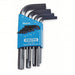 Proto J4984 Hex Key Set Metric, Short, 9 Pieces, Plastic Holder, Black Oxide, 2 Tips - KVM Tools Inc.KV1FX40