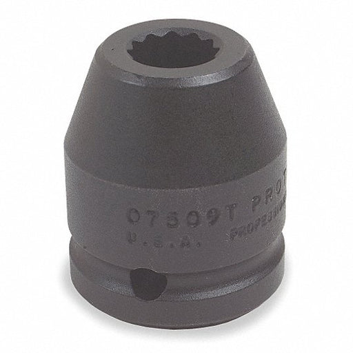 Proto J07526T Impact Socket 3/4 in Drive Size, SAE, 1 5/8 in Socket Size, 12 - Point, Std, Black Oxide - KVM Tools Inc.KV4HD81