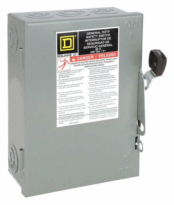 Square D DU322 Non-Fusible Safety Switch