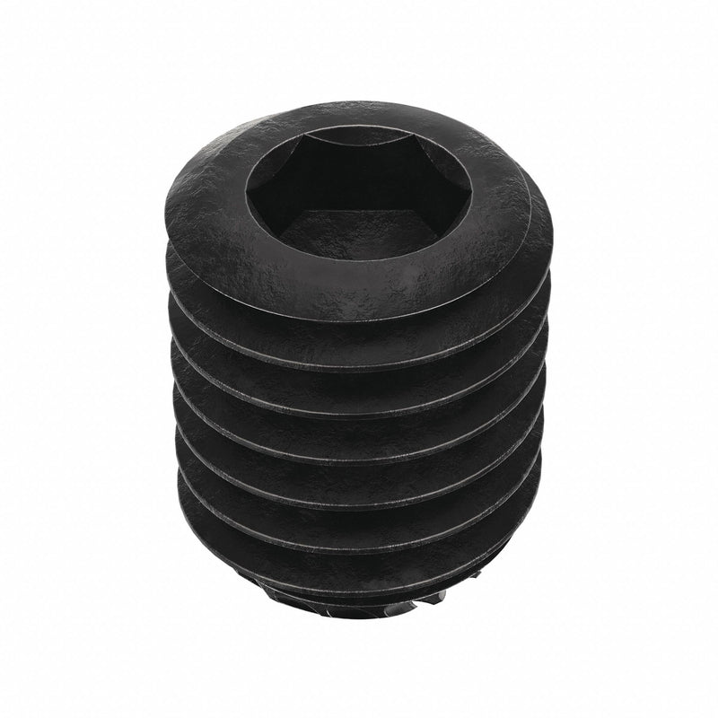 Approved Vendor U07890.050.0062 Socket Set Screw, 1/2"-13,  5/8 in Overall Lg, Knurled Cup pt, Alloy Steel, Black Oxide, 25 PK