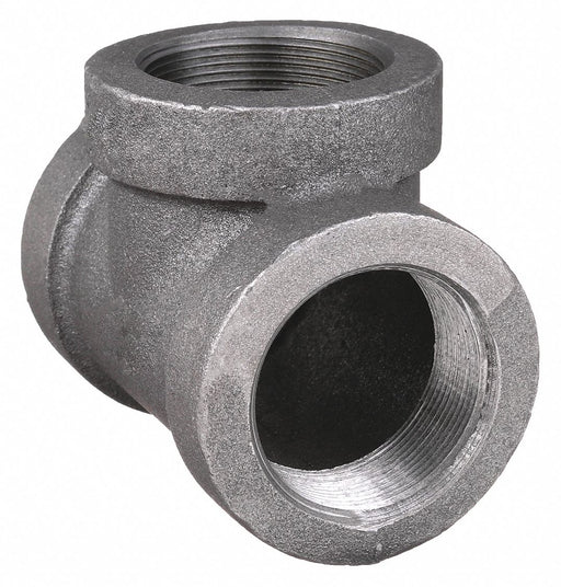 Approved Vendor 1LBX9 Metal Pipe Tee, 2 in x 2 in x 2 in, Threaded x Threaded x Threaded, Class 300, Malleable Iron