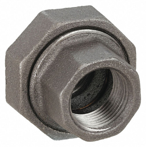 Approved Vendor 1LCA3 Metal Pipe Straight, 1/4 in x 1/4 in, Threaded x Threaded, Class 300, Union, Malleable Iron