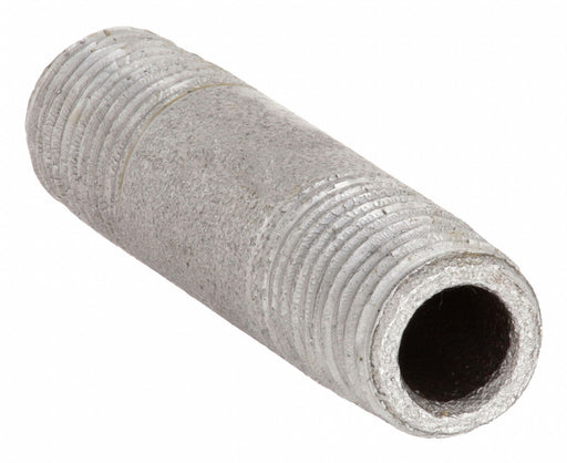 Approved Vendor 1LMG1 Pipe Nipple, 3/4 in Nominal Pipe Size, Male NPT x Male NPT, 3 in Lg, Schedule 80, Black Steel