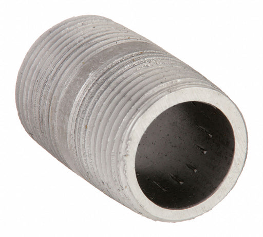 Approved Vendor 1LML9 Pipe Nipple, 1 1/4 in Nominal Pipe Size, Male NPT x Male NPT, 3 in Lg, Schedule 80, Black Steel