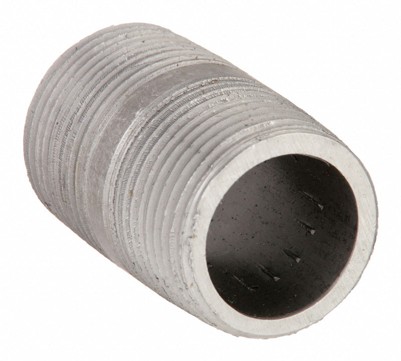 Approved Vendor 1LMR4 Pipe Nipple, 1 1/2 in Nominal Pipe Size, Male NPT x Male NPT, 3 in Lg, Schedule 80, Black Steel