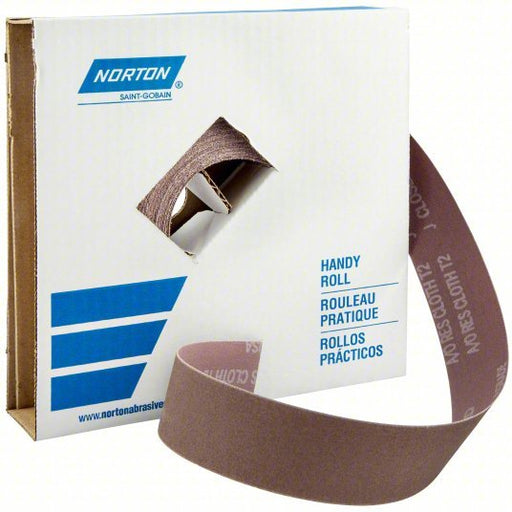 Norton 66261126282 Abrasive Utility Roll 1 1/2 in W x 150 ft L, Aluminum Oxide, P240 Grit, J Wt Cloth, K225 - KVM Tools Inc.KV2D731